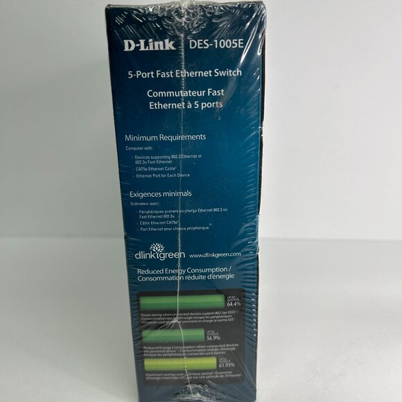 D-Link DES (DES-1005E) 5-Ports External Ethernet Switch - Picture 2 of 5